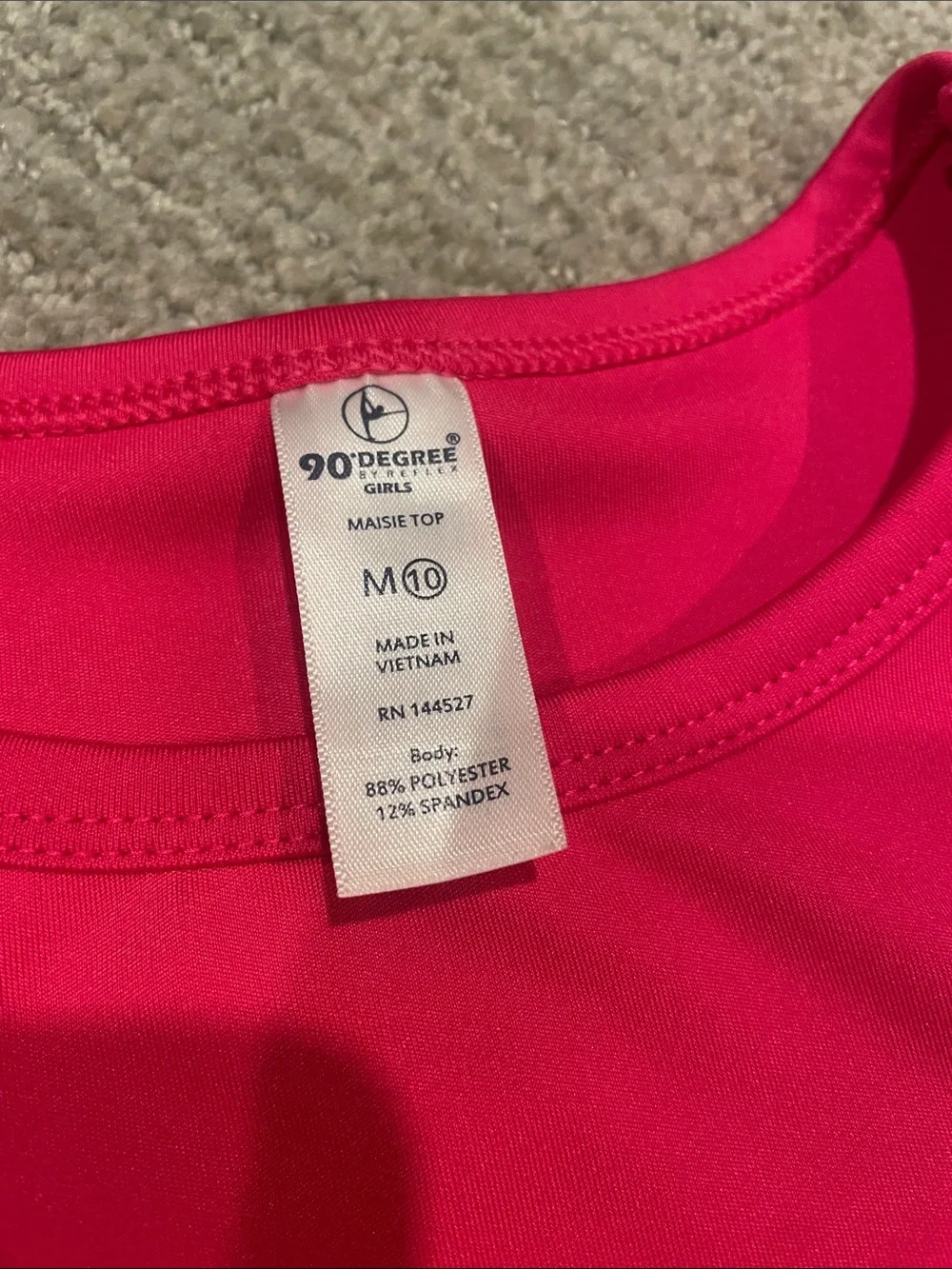 90 Degree By Reflex Kids Matching Set in Hot Pink